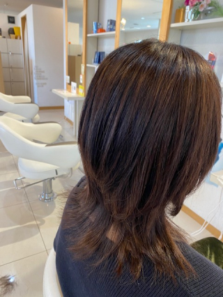 デザイン詳細 ロングウルフカット 萩野雅嗣 Hairart Dix土気店