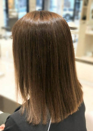 デザイン詳細 きりっぱなしミディアム 米川栄子 Hairart Dix蘇我店