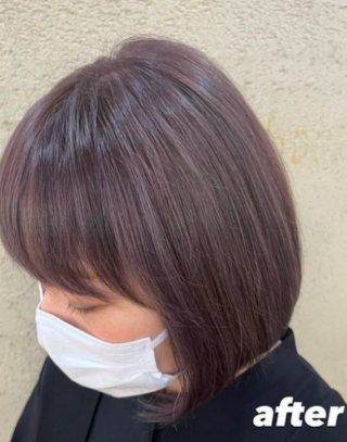 カラーリング・白髪染め kazu デザイン詳細 | 白髪ぼかしハイライト+オンカラー(ブロー込み